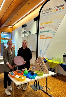 Die Kitaleitungen der KSB-Kita im Altenautal beim Tag der Praxis der katholischen Hochschule Paderborn.